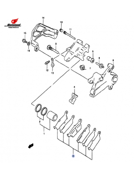 RM 250&125 DR-Z 400 Rear Brake Pads