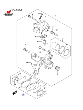 DL 1000 L4-L9 Rear Brake Pads