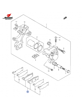 GSX-R 1000 K7-K8 Rear Brake Pads