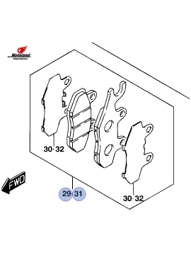 Front Brake Pads AN 400A