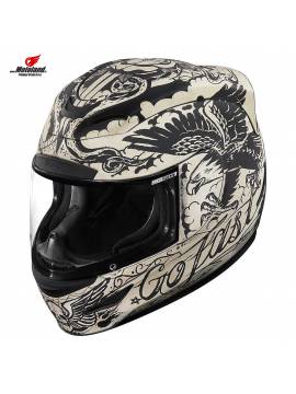 Icon Womens Airmada Opacity Full Face Helmet with Flip-Up Shield