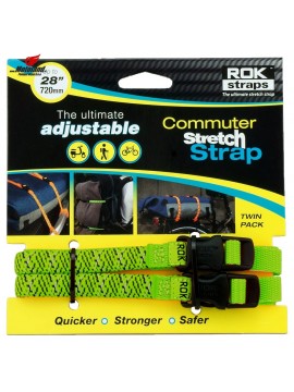 ROK STRAPS LD 12mm ADJ GREEN REFLECTIVE