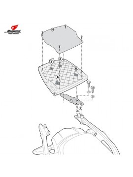 Givi SR4105 Monokey Adaptor Plate - Kawasaki Versys 1000