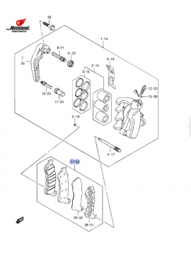 Suzuki Zavorne Ploščice Spredaj VLR 1800