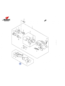 Suzuki Zavorne Ploščice Zadaj VLR 1800