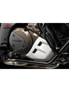 Aluminum cladding below (V-Strom 1050)